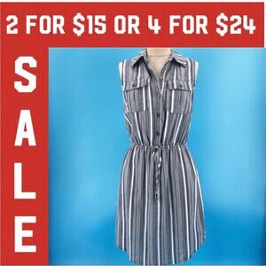 🔴 BeBop striped shirt dress